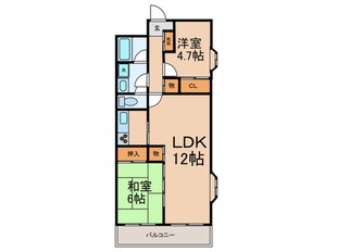 鷺宮パレスの物件間取画像